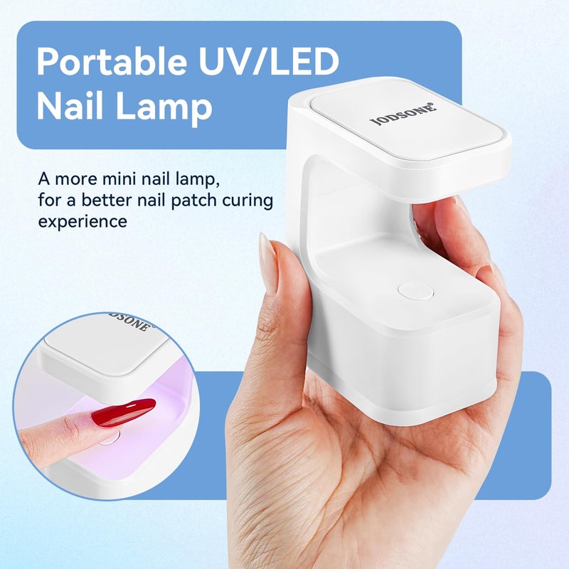 JODSONE U V Mini Nail Lamp Rechargeable with Timer Cordless Portable LED Light for Fast Curing Gel Polish - Image 3